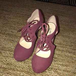 Burgundy heels